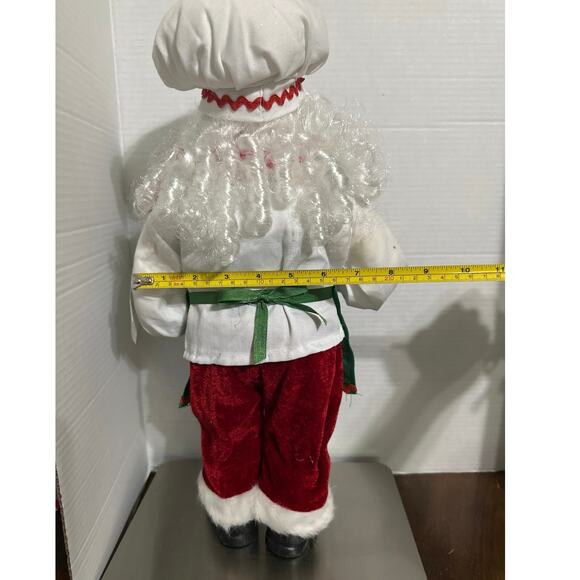 Santa Clause is the official cookie taster! 19” table top holiday decoration NWT - Picture 3 of 6
